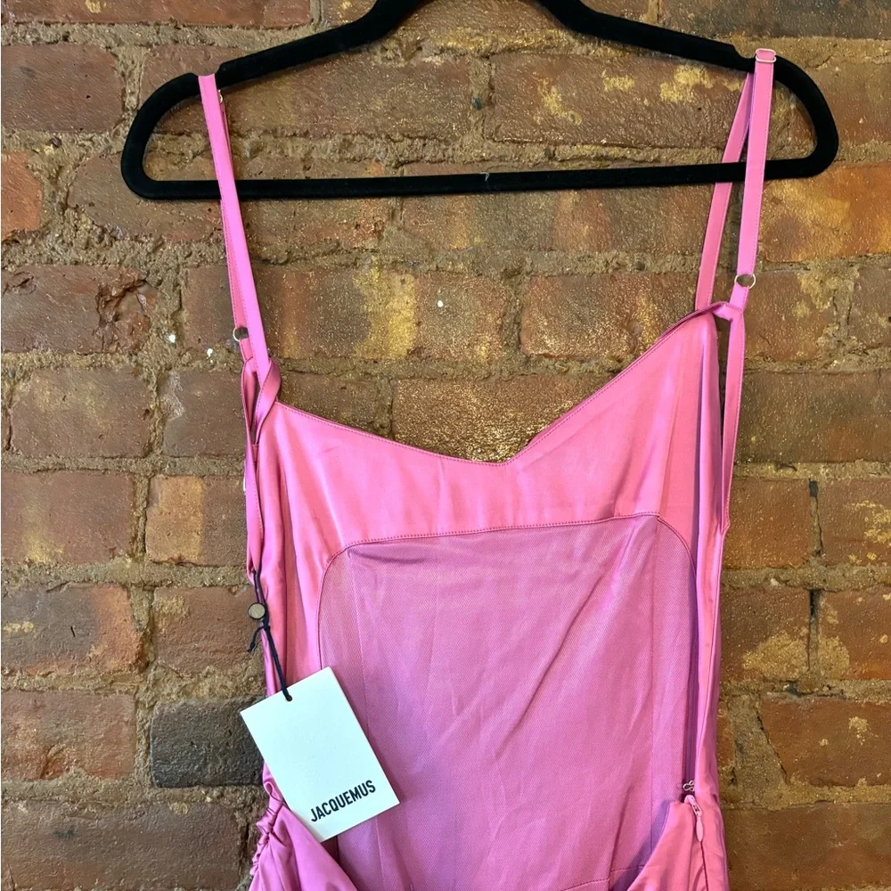 NWT Jacquemus barbiecore le splash mini dress - Picture 6 of 8